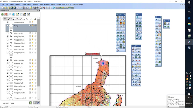 Cách vẽ khung lưới bản đồ bằng tool trong MapInfo chuyên nghiệp