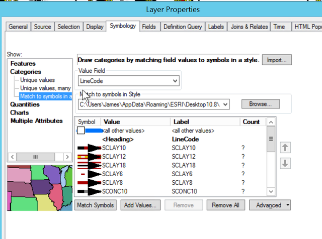 Hướng dẫn sử dụng lệnh Match to symbols in a style trong ArcGIS