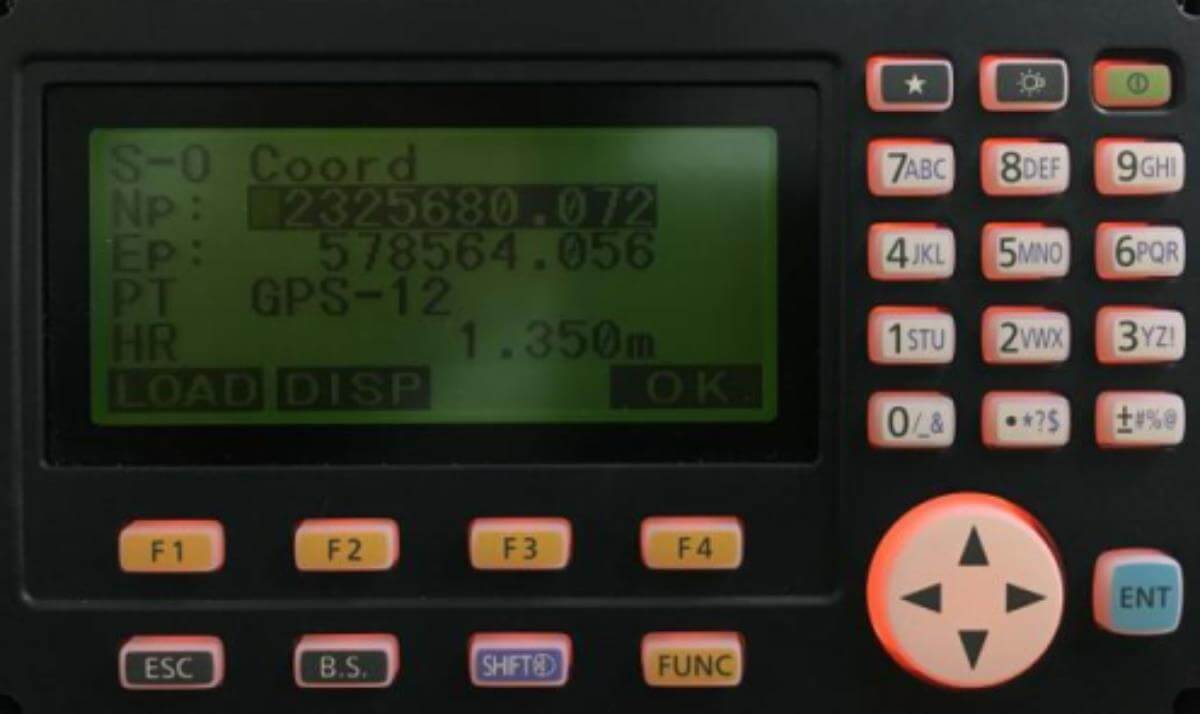 cách bố trí điểm trên máy toàn đạc Topcon ES-GM